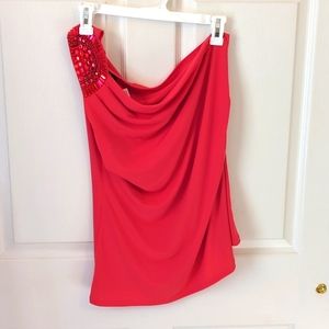 Women's size L one shoulder shirt